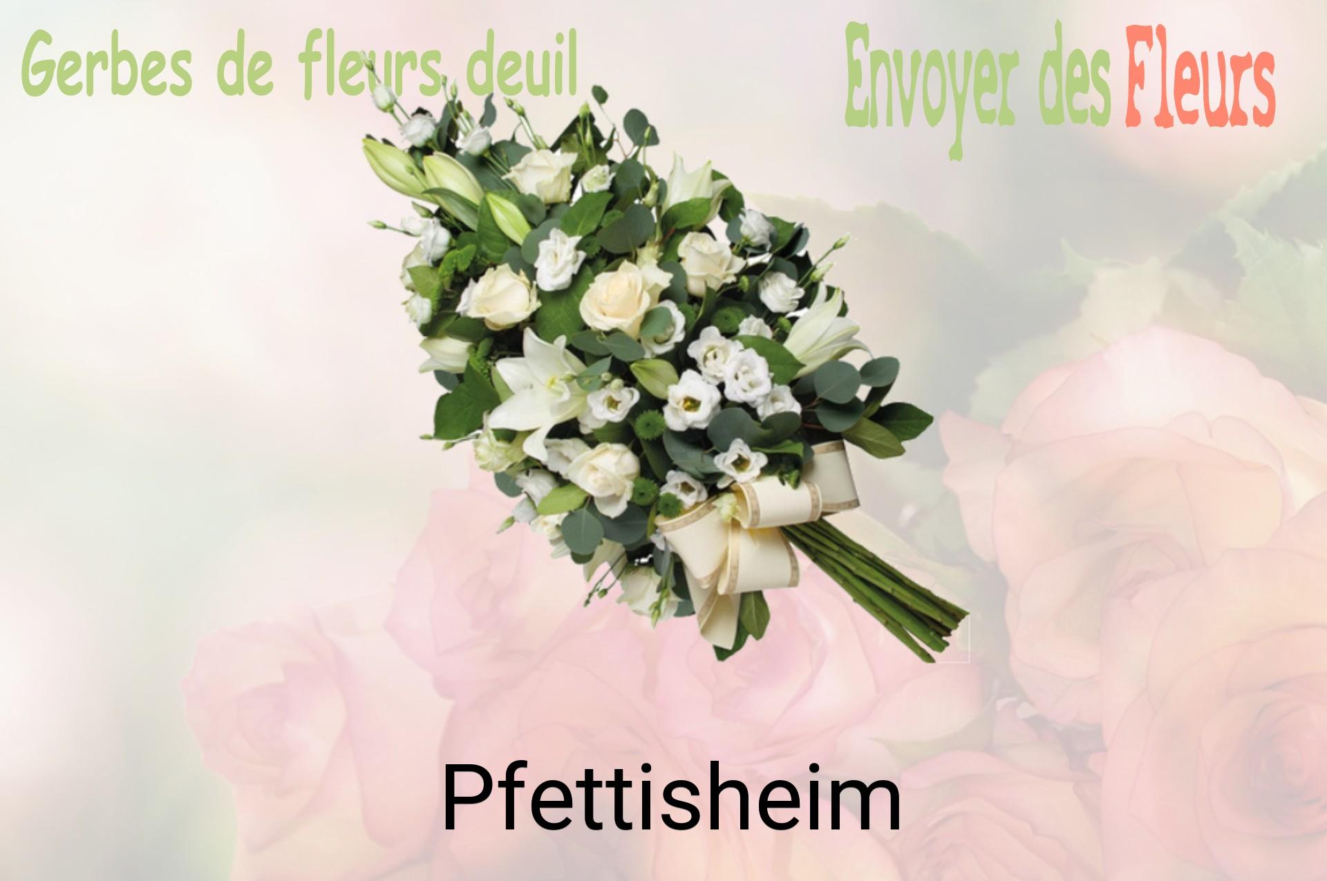 Gerbe de fleurs de deuil livrée à Pfettisheim